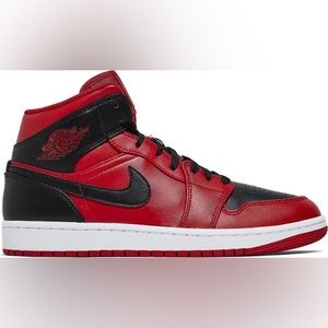 Air Jordan 1 Mid ‘Reverse Bred’ size 7 Youth = 8.5 in women’s